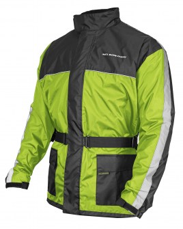 Photo showing Solo Storm Jacket in Hi-Vis Yellow on white background